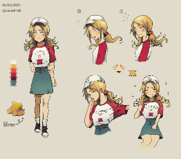 Reference sheet for Yatsuko.