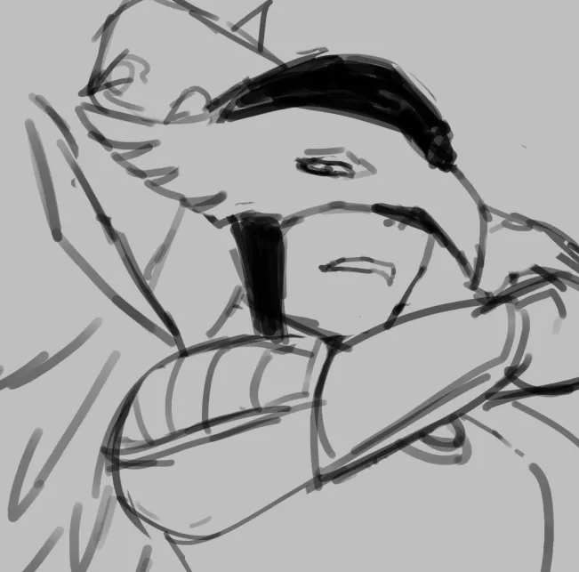 Unshaded sketch of the above drawing.